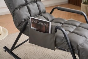 Hintaszék 5 fokozatban állítható,párnázott kivitelben, szürke