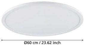 Eglo 900759 - LED dimmelhető mennyezeti lámpa SARSINA-Z 41W/230V, 60 cm, fehér