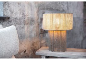 Natúr színű asztali lámpa juta búrával (magasság 38 cm) Soga – Markslöjd