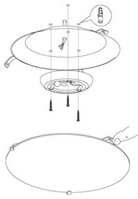Eglo 96089 - LED Mennyezeti lámpa MARGITTA 1 LED/11W/230V