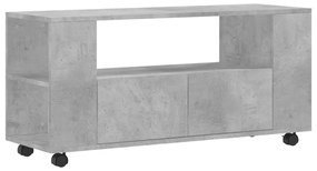 betonszürke szerelt fa TV-szekrény 102x34,5x43 cm