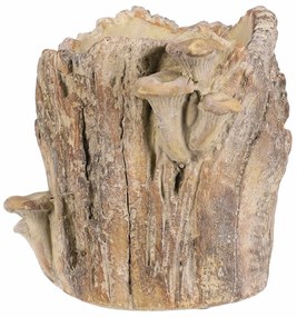 Beton burkolat - tusk with mushrooms, 20 x 18 x 18cm