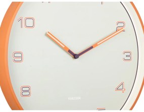 Karlsson 6013OR design falióra narancssárga,átmérő: 40 cm