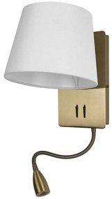 Fehér-bronzszínű fali lámpa – SULION