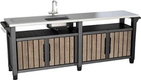 Keter UNITY Chef 415 l Ashwood grillező asztal