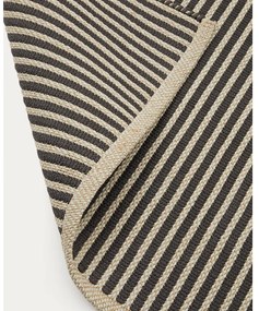 Fekete-bézs kültéri szőnyeg 160x230 cm Satanca – Kave Home