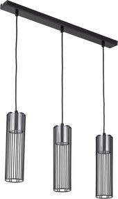 SIGMA LIGHTING 33454 FOBIA Többágú Függesztett Lámpa Fekete, Ezüst GU10 IP20