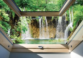 Fotótapéta - Kilátás a vízesés ablakára (152,5x104 cm)