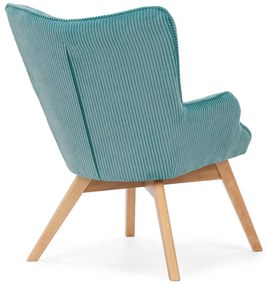 Türkiz kordbársony fotel Niko – Ropez