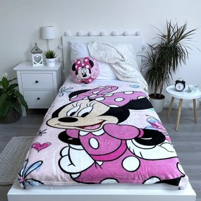 Jerry Fabrics Minnie Flowers 02 gyerek takaró, 100 x 150 cm