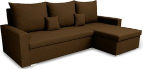 MONDI Kinyitható sarokkanapé Szürke/sötétbarna