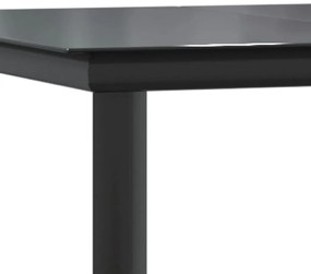 7 részes barna polyrattan kerti étkezőgarnitúra párnával