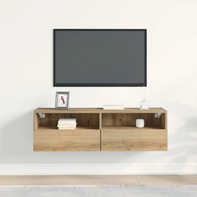 TV Fali Szekrény Artisan Tölgy 100x30x30 cm Mérnöki Fa
