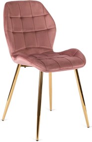 Étkezőgarnitúra 4 db. Rózsaszín Lucky székkel. Asztal: TINGA 100 cm