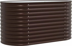 vidaXL Emelt Ágy Barna 160 x 80 x 81 cm Acél