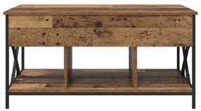 Dohányzóasztal Régi fa 100 x 55 x 50 cm Faanyag