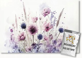 Fotótapéta Flizelina Természet Kert Rét Lila Virágok 350x250 ragasztó