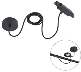 I tápegység 1 fázisú sínhez, kerek rögzítőlappal, fekete - Iconic