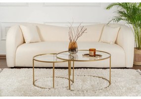 Aurum Gold dohányzóasztal szett 80 cm, 2 db