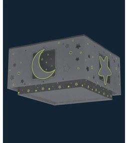 Dalber 63236E - Gyermek mennyezeti lámpa MOONLIGHT 2xE27/60W/230V szürke