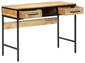 Asztal 100x50x75 cm Tömörfa Durva Mangó