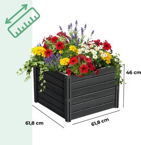 BASE PLANT magaságyás, 61x61x46cm, antracit Prosperplast
