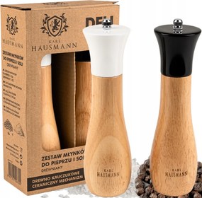 Kézi Só- És Borsdaráló Fa Szett 2 Db