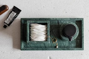 Sötétzöld márvány fürdőszobai rendszerező vattakorongokhoz Marble – Mette Ditmer Denmark