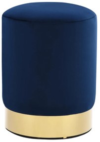 kék és aranyszínű bársony ülőke 28 x 36 cm