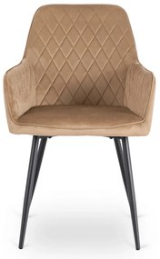 Elegáns Bézs Bársony Étkezőszék BRESSO