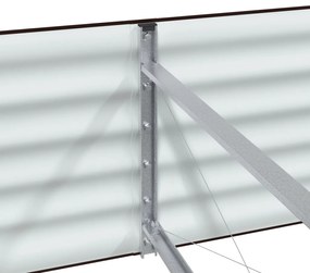 Kerti Magaságy Barna 240x80x44 cm Horganyzott Acél