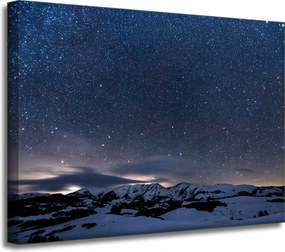 Vászonkép Kozmosz Természet Hegyek a hóban Természet Csillagászat 40x30