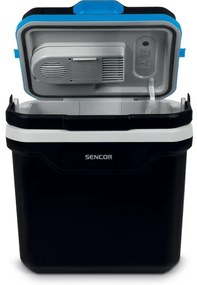 Sencor - Hordozható autós hűtőszekrény 24 l 60W/12V/230V fekete