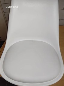 Akció Fehér szék tölgy lábakkal KRIS II. osztály