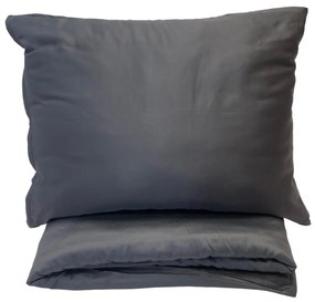 Ágyneműhuzat pamut szatén exclusive  Modern sötétszürke 200x140cm+90x70cm TiaHome