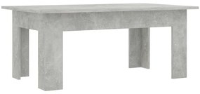 Betonszürke szerelt fa dohányzóasztal 100 x 60 x 42 cm