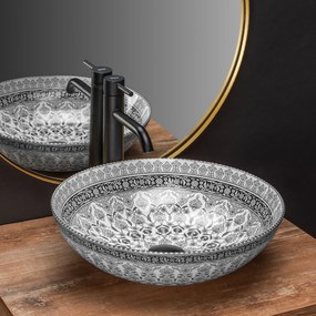 Pultos mosdó Rea Arte dark grey