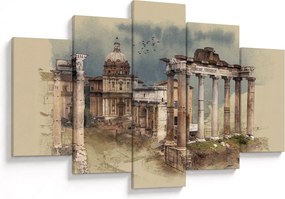 Kép - Forum Romanum, Róma, Olaszország (150x105 cm)