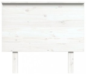 fehér tömör fenyőfa ágyfejtámla 94x6x82,5 cm