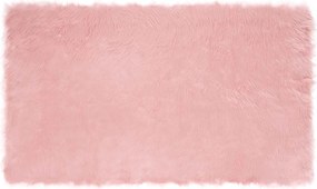 vidaXL Műgyapjú Szőnyeg Tafalla Rózsaszín 100 x 200 cm Poliészter