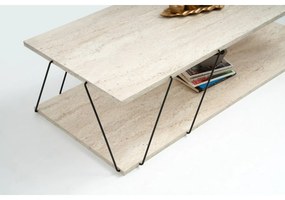 Labranda Travertine and Black konferenciaasztal