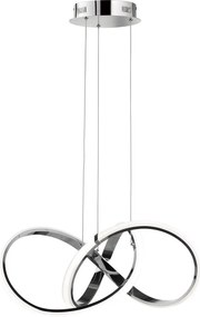 Cosmolight modern LED függeszték tokyo fehér króm cosp01670ch