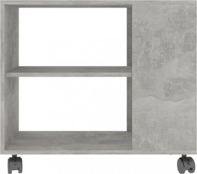 betonszürke szerelt fa kisasztal 70 x 35 x 55 cm