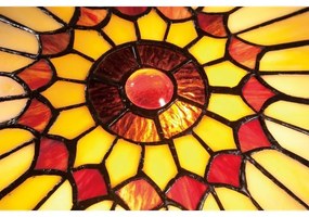 Elstead QZ-WEST-END-F - Tiffany WEST mennyezeti lámpatest 2xE27/75W/230V