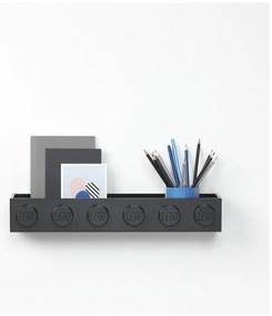 Sleek gyerek fekete kisméretű fali polc - LEGO®