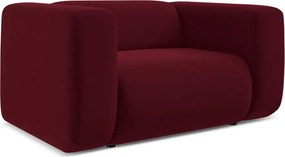 Borvörös bársony fotel Ekahi – Makamii