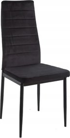Coleta Nova bársony szék Fekete - 4 db