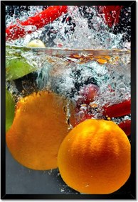 Poszter keretben 40x60 Gyümölcsös köpködés