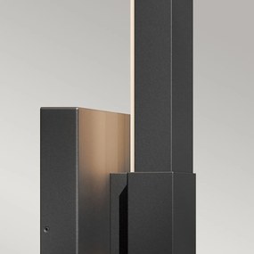 Kichler modern kültéri fali lámpa nocar fekete elskl-nocar-l-bk IP44