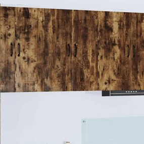 Fali konyhaszekrény 2 pcs Füstölt tölgy 30 x 31 x 80 cm Faanyag